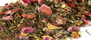 Aromatisierter Tee, Erdbeerscheiben, Grüner Tee Tiger Town, Oxidation, Erdbeertee